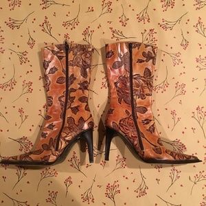 Andrew Stevens Embossed Leather Boot Made in Italy